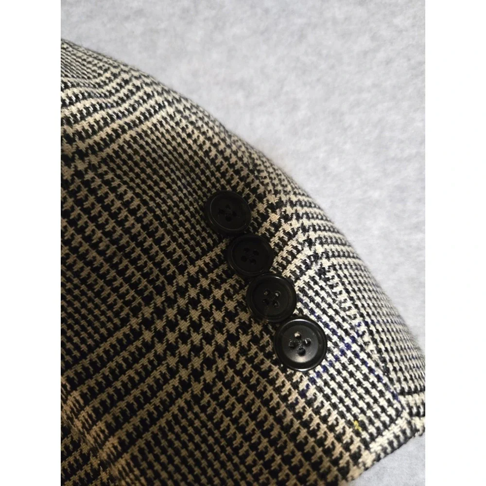 Custom Joseph Scafidi Cleveland Bespoke Blazer Sport Coat Glen Plaid Wool Read